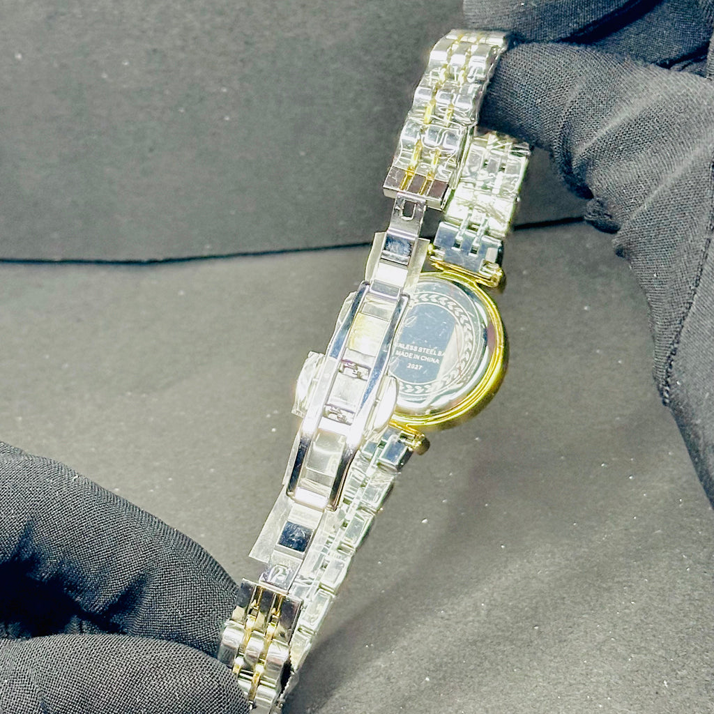 Elegant Gold-Tone Crystal Ladies Watch