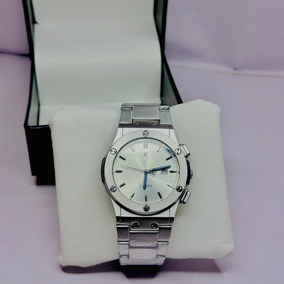 Hublot Fusion Look Stainless Steel Silver Dial