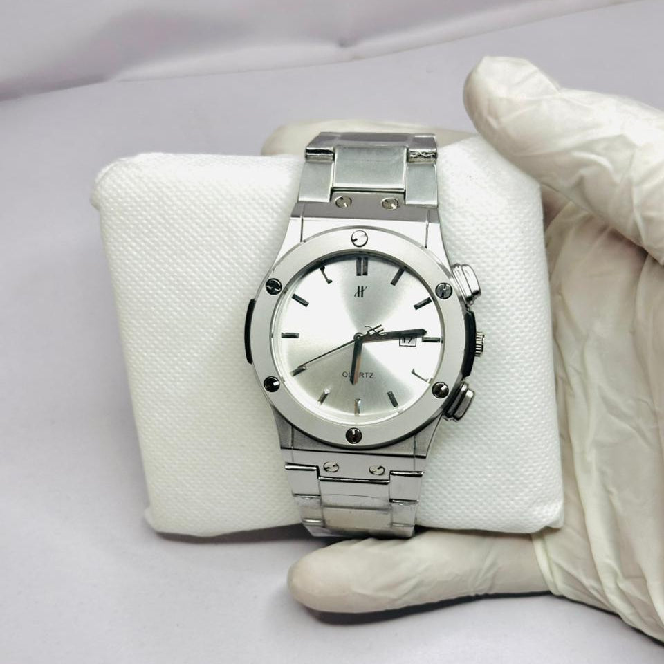 Hublot Fusion Look Stainless Steel Silver Dial